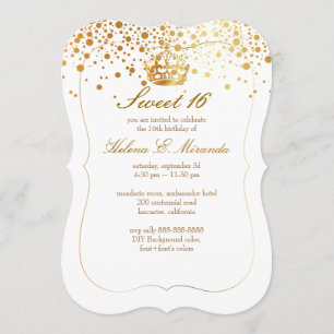 Convite PixDezines deslumbrado/mantenha a calma/Sweet 16/f