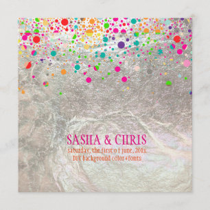 Convite PixDezines deslumbrante/arco-íris/evento de diy/co