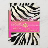 PixDezines DIY color/Zebra, Bat Mitzvah