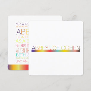 Convite PixDezines DIYColor/typografia/bat mitzvah