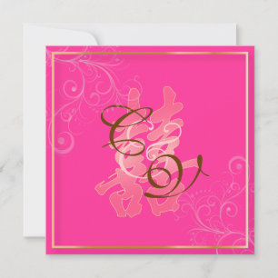 Convite PixDezines Dupla Felicidade, Casamento Chinês