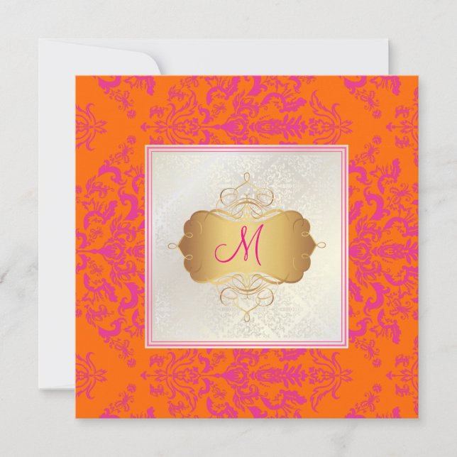 Convite PixDezines Étienne Damask (Frente)