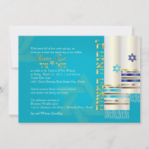 Convite PixDezines fala a cor b'nai mitzvah/diy