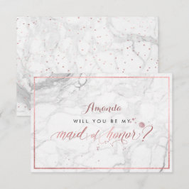 Convite PixDezines Falso Rosa Dourado Você Será a Dama de 