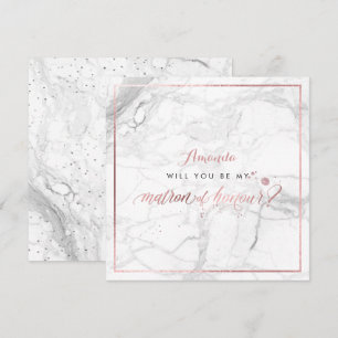 Convite PixDezines Faux Rosa Dourado Matão de Honra