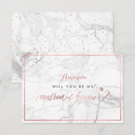 Convite PixDezines Faux Rosa Dourado Matão de Honra