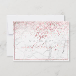 Convite PixDezines Faux Rosa Dourado Você será Mago de