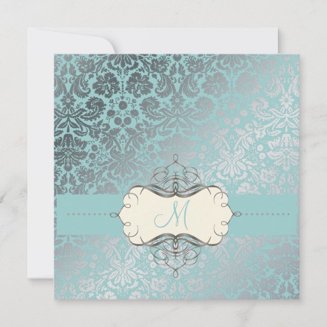 Convite PixDezines FAUX SILVER DESIRE/DIY background/lemon (Frente)