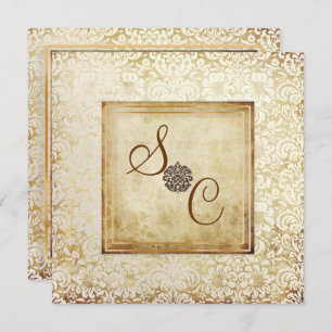 Convite PixDezines FIDORA, VINTAGE DAMASK