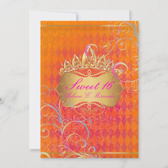 Convite PixDezines Fios 16/Rainbow Swirls (Frente)