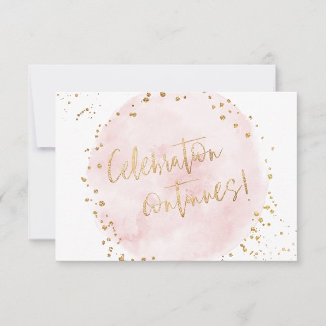 Convite PixDezines H2 Algodão Rosa Bat Mitzvah Recepção (Frente)