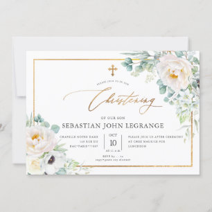 Convite PixDezines H2 Peonies Eucalyptus Christening