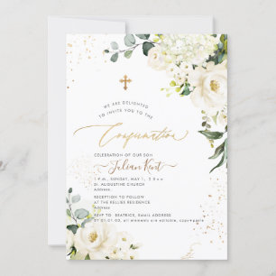 Convite PixDezines H2 Rosas de Alabaster Hydrangeas