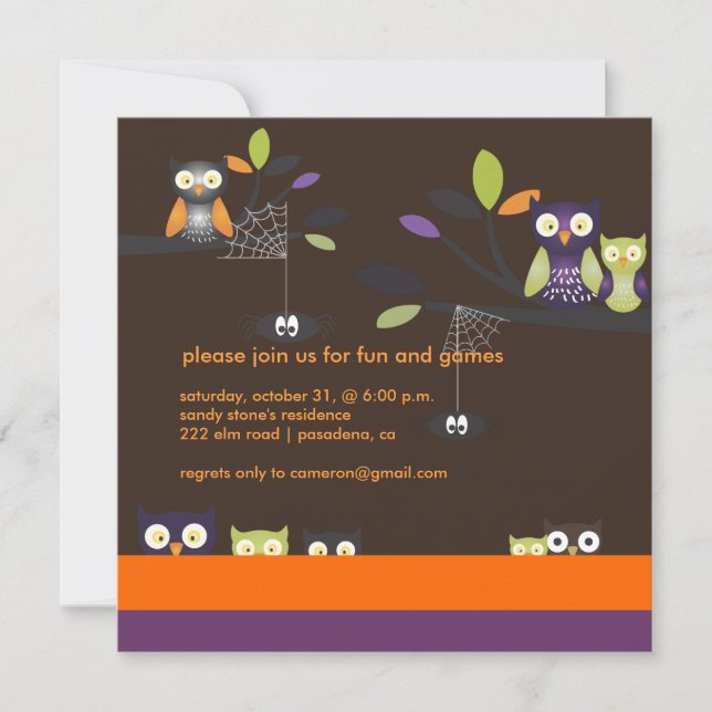 Convite PixDezines Halloween, Doce ou Travessura (Frente)