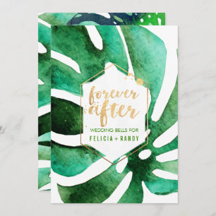 Convite PixDezines havaiano Monstera/DIY Cor de fundo