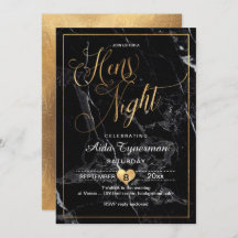 PixDezines Hens Noite Falso Script Dourado+Marble