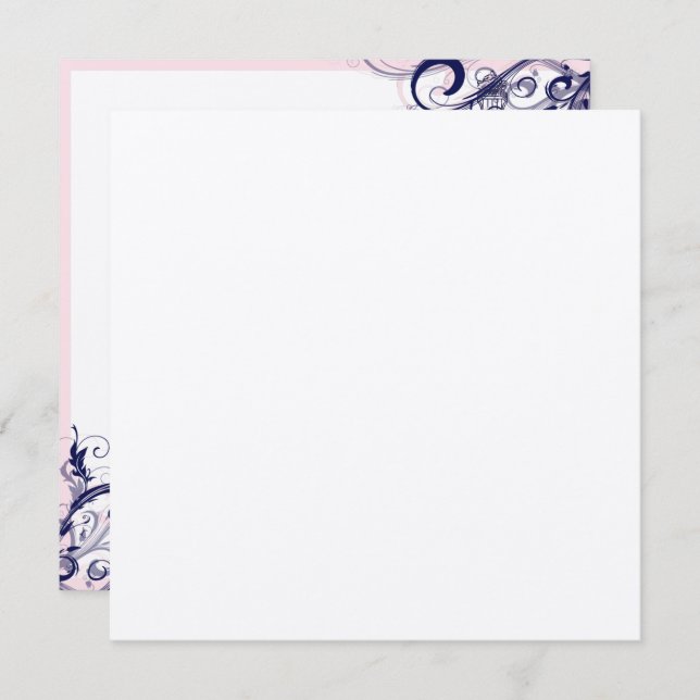 Convite PixDezines la tour eiffel/paris (Frente/Verso)