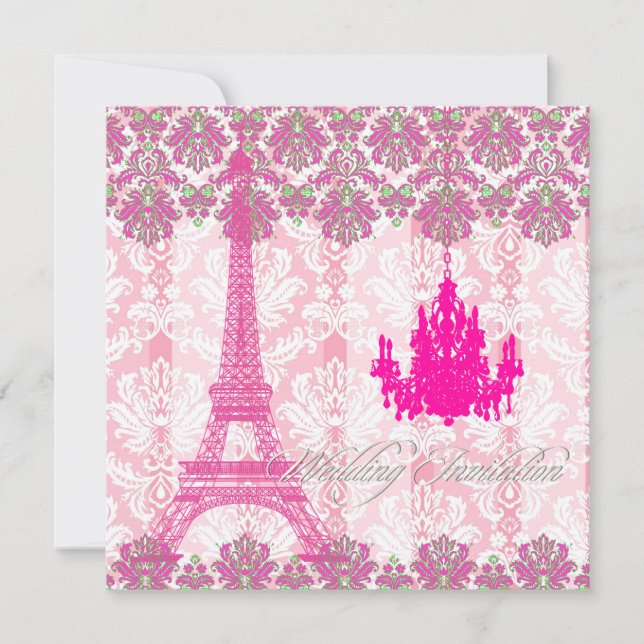 Convite PixDezines la tour eiffel/paris (Frente)