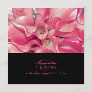 Convite PixDezines, Lily Pink Calla/Convites de Casamento