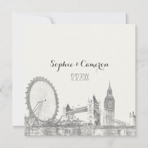 Convite PixDezines londres/cor de fundo DIY
