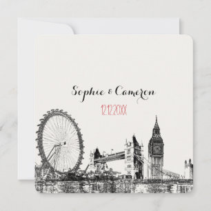 Convite PixDezines londres/cor de fundo DIY