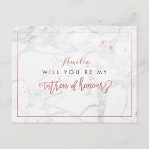 Convite PixDezines Mármore /Falso Dourado Rosa Você será.