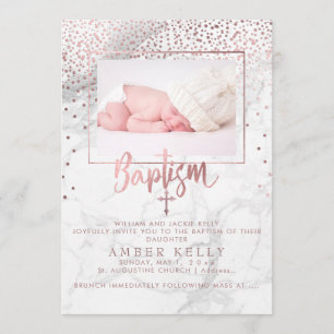 Convite PixDezines Mármore+Pontos de Ouro Rosa Falso/Batis