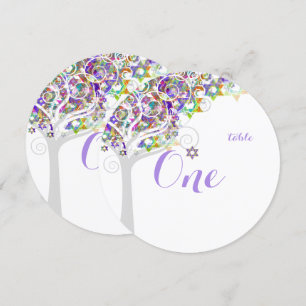 Convite PixDezines mesa n. árvore da vida Bat Mitzvah