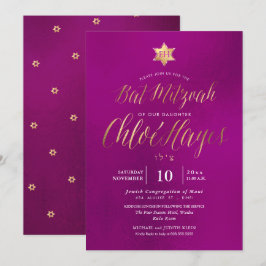 Convite PixDezines Minimalista Mitzvah, Script