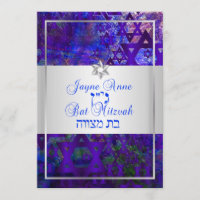 PixDezines mod estrelas/Bar Mitzvah/roxo/prata