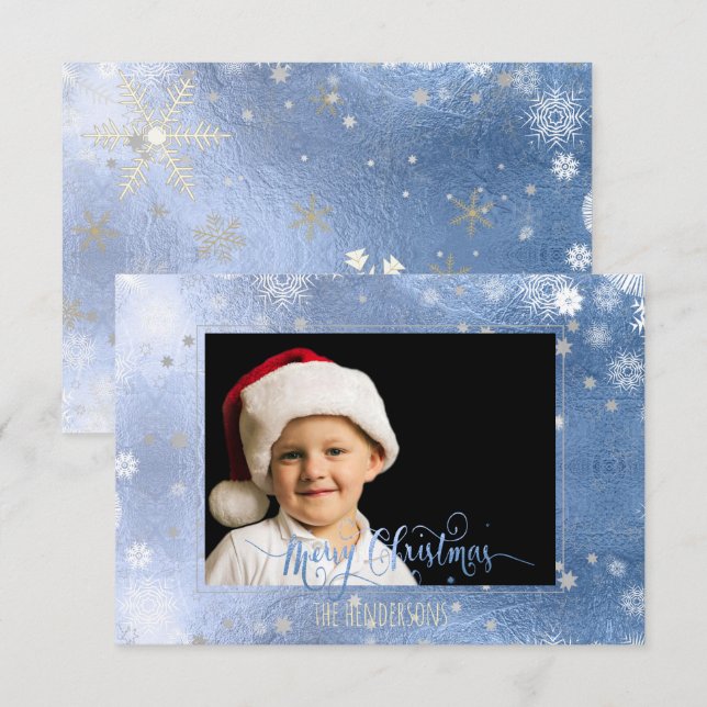 Convite PixDezines Natal Férias Foto/Caligrafia (Frente/Verso)