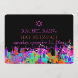 Convite PixDezines NYC bar/bat mitzvah urbano