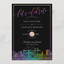 PixDezines NYC - Cores do Skyline/Rainbow