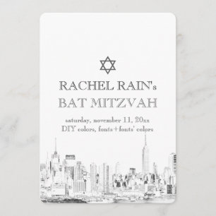 Convite PixDezines NYC Urban/bat mitzvah