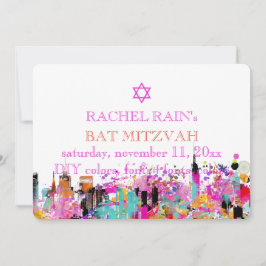 Convite PixDezines NYC Urban/bat mitzvah