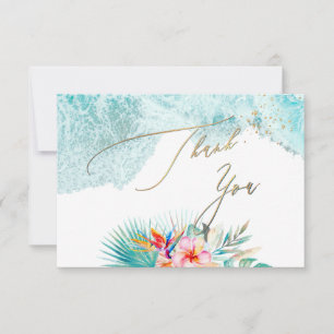 Convite PixDezines Paraíso Tropical da Praia Obrigado