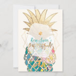 Convite PixDezines Pineapple Bat Mitzvah<br><div class="desc">PixDezines pineanela digital aquarela, um luau ✡ Bat Mitzvah com cor de fundo DIY e fontes, etc. Para ver mais da nossa coleção floral, copie cole este URL: http://www.zazzle.com/pixdezines pineapples mitzvah?rf=238007904023613149 Clipart licenciada do Crio The Cut, projetada ✡ Copyright © 2016-2018 PixDezines.com™ e PixDezines™ em zazzle.com. Todos os direitos reservados....</div>