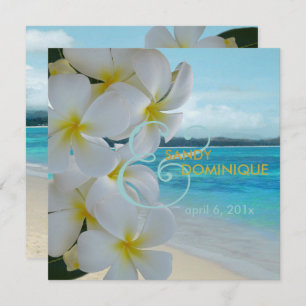 Convite PixDezines PLUMERIA LEI/BEACH/TROPICAL/DIYfonts