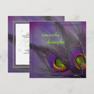 Convite PixDezines Psychedelic Peacock, Personalize-O!