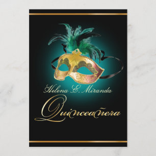 Convite PixDezines Quinceanera/teal/cor DY!!