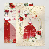 PixDezines Red Quinceanera H2 Rosas de alabastro