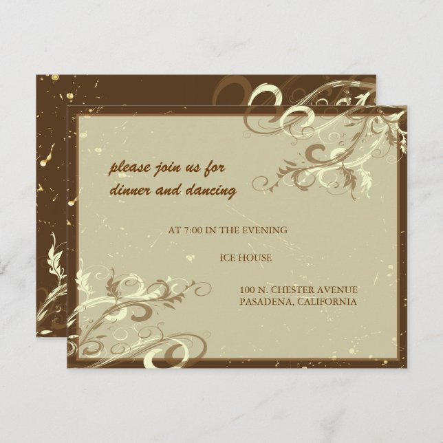 Convite PixDezines REDEMOINHOS DE VANILLA/CAFÉ COM LEITE (Frente/Verso)