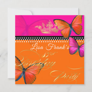 Convite PixDezines Retro Papillon 81rua