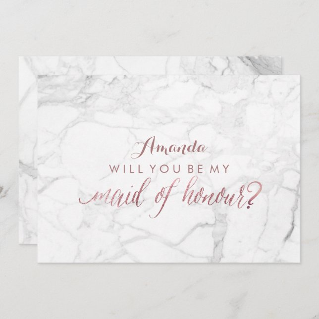 Convite PixDezines Rosa Dourado Você Será Minha Companhia. (Frente/Verso)