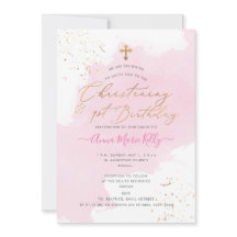 PixDezines Rosa H2 Christening+primeiro aniversari