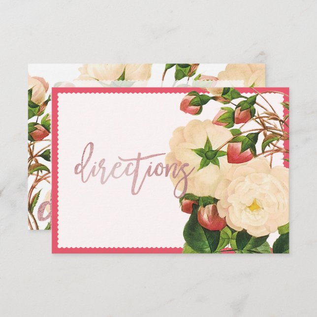 Convite PixDezines Rosas Vitorianas Nivea/Redoute (Frente/Verso)