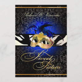 Convite PixDezines Rossi 16 Mascarada/cor DIY!!