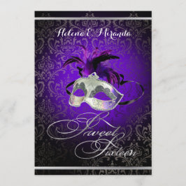 Convite PixDezines Rossi Sweet 16 Mascarada/DIY cor!!