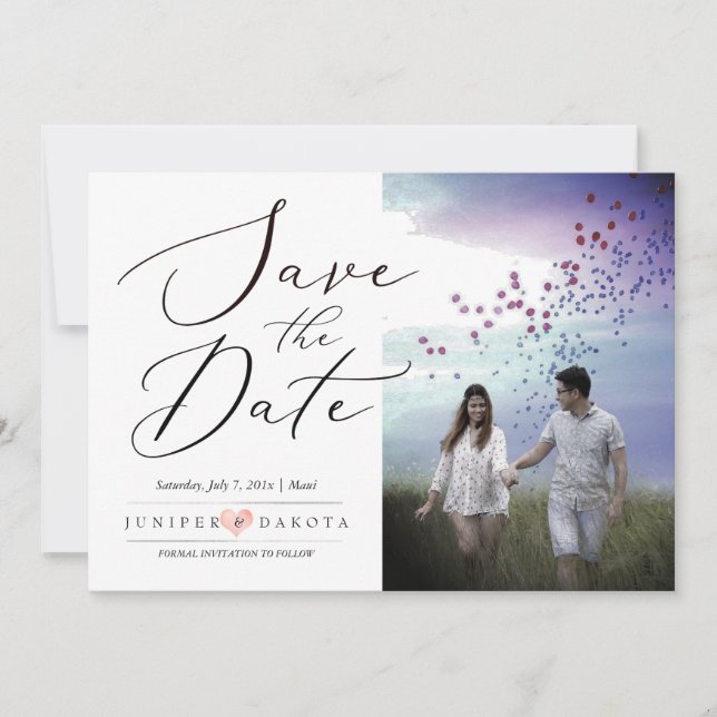 Convite PixDezines Script de Caligrafia Elegante (Frente)