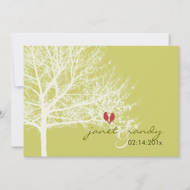 Convite PixDezines Snow Birds|diy color|Winter (Frente)